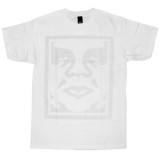 OBEY Basic T-Shirt - Dot Face - White
