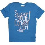 WESC T-Shirt - Superlative Mirror - Blue Pacific