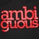 Ambiguous T-shirt - Simple - Black