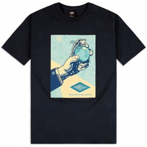 T-Shirt Obey - Obey Royal Treatment - Navy