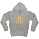 WESC Zipped Hoodie - Icon - Pale grey